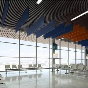 acoustic baffle for airport